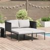 vidaXL Lettino da Sole 2-persona Antracite 115 x 153 x 69.5cm Acciaio