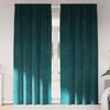 vidaXL Tende oscuranti 2 pcs Verde Scuro 140 x 260 cm Velluto