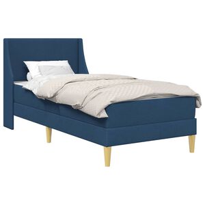 vidaXL Struttura letto con materasso Blu 80x 200 cm Poliestere