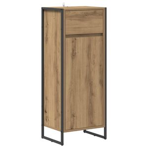vidaXL Mobile da Bagno con porta Rovere Artigianale 40 x 30 x 100 cm