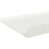 vidaXL Mensola sospesa 2 pcs Bianco 80 x 18 x 2,5 cm Acciaio