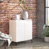 vidaXL Credenza Bianco Lucido 60x35x70 cm in Legno Multistrato