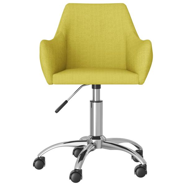 vidaXL Sedie da Pranzo Girevoli 4 pz Verdi in Tessuto