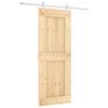 vidaXL Porta scorrevole Naturale e Bianco 80 x 210 cm