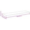 vidaXL Scaffale a Parete Rovere 80x23,5x3,8 cm in MDF