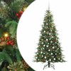 vidaXL Albero di Natale Artificiale con Rami Pieghevoli Verde 180 cm