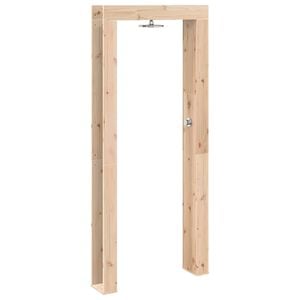 vidaXL Doccia da esterno 226 cm Legno massello di pino e acciaio inox