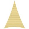 vidaXL Telo Ombra 5 x 7 x 7 m HDPE Triangolare Giallo e Bianco