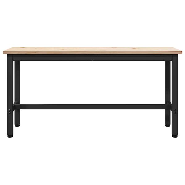 vidaXL Panchina da pranzo Naturale 100 x 32,5 x 49 cm