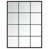 vidaXL Specchio da Parete Nero 80x40 cm in Metallo