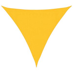 vidaXL Vela Parasole 160 g/m&sup2; Gialla 3,6x3,6x3,6 m in HDPE