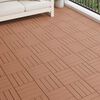 vidaXL Piastrella per Decking 11 pcs Marrone Chiaro 30 x 30 cm WPC