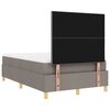 vidaXL Letto a Sorgente LED con materasso Talpa 120 x 200 cm Tessuto