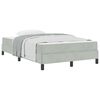 vidaXL Letto a molle con materasso Grigio chiaro 120 x 210 cm Tessuto