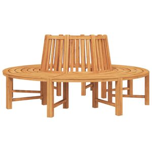 vidaXL Panche per Albero Semi Circolari 2pz &Oslash;201cm Legno Massello Teak