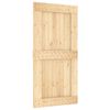 vidaXL Porta Scorrevole con Set Hardware 100x210cm Legno Massello Pino