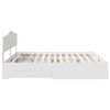 vidaXL Struttura del letto Bianco 200 x 200 cm Legno multistrato