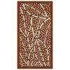 vidaXL Decorazione Muro da Giardino 105x55 cm Foglia Acciaio Corten