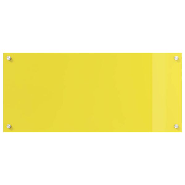 vidaXL Rivestimento da Cucina Giallo 90 x 40 x 0,6 cm vetro temperato