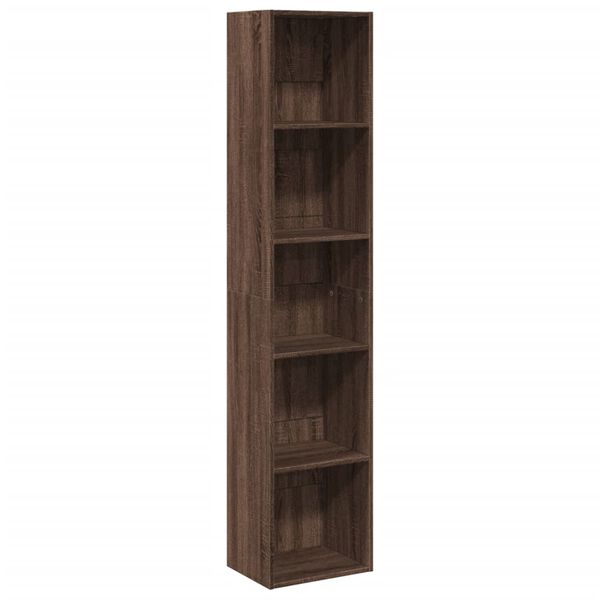 vidaXL Libreria Rovere Marrone 40x30x189 cm in Legno Multistrato