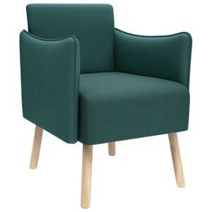 vidaXL Sedia d'accento Verde Scuro Tessuto