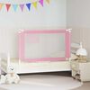vidaXL Sponda Letto di Sicurezza per Bambini Rosa 120x25 cm Tessuto