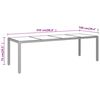 vidaXL Set da Pranzo da Giardino 11 pz in Polyrattan Marrone