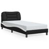 vidaXL Giroletto senza Materasso Hvar Nero e Bianco 90x190 cm