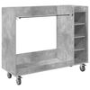 vidaXL Armadio per Golf con ruota Grigio cemento 120 x 45 x 98 cm