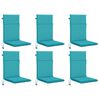 vidaXL Cuscino per sedia a schienale alto GEMERT 6 pz 100% Poliestere