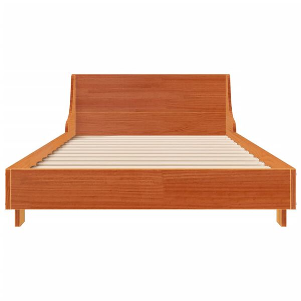 vidaXL Letto senza Materasso Marrone Cera 100x200 cm in Legno di Pino