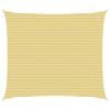 vidaXL Telo Ombra 6 x 7 m HDPE Rettangolare Giallo e Bianco