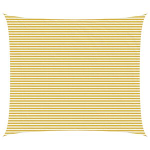 vidaXL Telo Ombra 6 x 7 m HDPE Rettangolare Giallo e Bianco