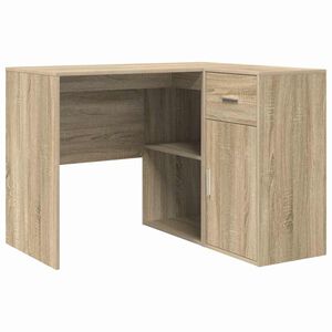 vidaXL Scrivania ad angolo con cassetto Rovere Sonoma 102 x 88 x 75 cm