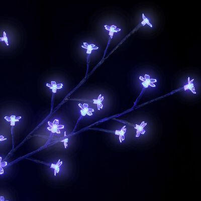 vidaXL Albero di Natale 1200 LED Blu Ciliegio in Fiore 400 cm