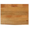 vidaXL Piano Tavolo Bordi Vivi 70x60x2,5 cm in Legno Massello di Mango