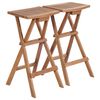 vidaXL Sgabelli da Bar Pieghevoli 2 pz in Legno Massello di Teak