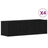 vidaXL Set mobile TV 4 pcs Rovere Nero 100 x 30 x 30 cm