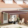 vidaXL Tenda Sole Retrattile Manuale 400x300 cm Marrone