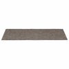 vidaXL Tappetini per scale autoadesivi 15 pz 65x21x4 cm beige bordo rettangolare