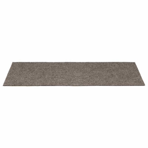 vidaXL Tappetini per scale autoadesivi 15 pz 65x21x4 cm beige bordo rettangolare