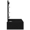 vidaXL Tavolo da Trucco Nero 83 x 40 x 70 cm Legno multistrato