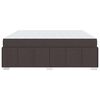 vidaXL Struttura del letto Marrone Scuro 180 x 200 cm Tessuto