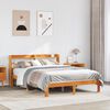 vidaXL Letto senza Materasso Marrone Cera 140x190 cm in Legno di Pino