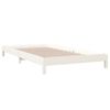 vidaXL Letto Impilabile Bianco 80x200cm in Legno Massello di Pino
