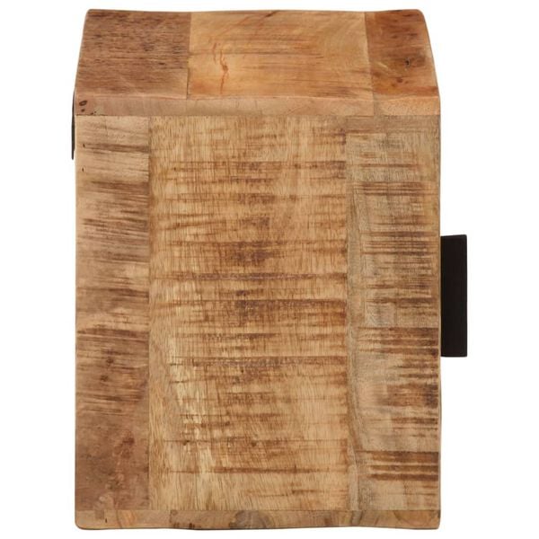 vidaXL Comodino a Parete 40x30x25 cm in Legno Massello di Mango