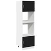 vidaXL Armadio pensile Rovere Nero 60 x 57 x 207 cm Legno multistrato