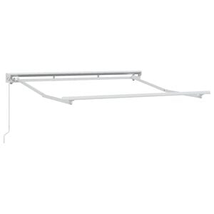 vidaXL Struttura della tenda Regolabile Bianco 2,5 x 2 m Acciaio