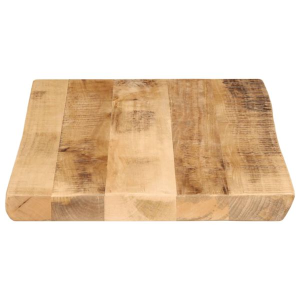 vidaXL Piano Tavolo Bordi Vivi 50x40x2,5cm Legno Massello Mango Grezzo