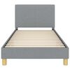 vidaXL Struttura letto bambini con testata Grigio chiaro 80 x 200 cm